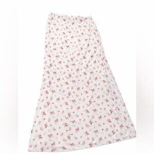 See You Monday Floral Maxi Skirt Size Medium Cottagecore Boho